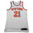 Damyean Dotson New York Knicks Game Used #21 White Jersey (12/9/17 @ Chicago Bulls)(NYKE00245)(48)