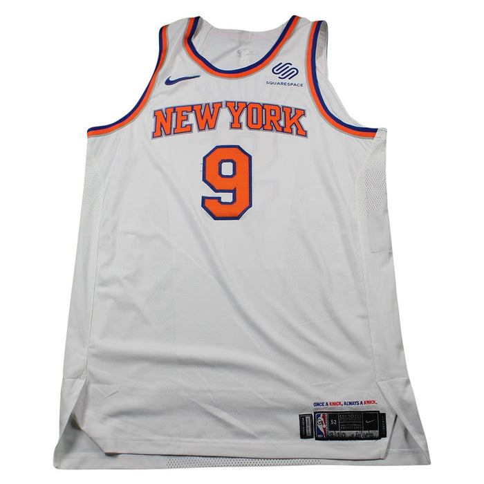 Kyle O'Quinn New York Knicks Game Used #9 White Jersey (12/10/17 vs. Atlanta Hawks)(NYKE00225)(52)