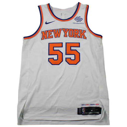 Jarrett Jack New York Knicks Game Used #55 White Jersey (12/10/17 vs. Atlanta Hawks)(NYKE00316)(48)