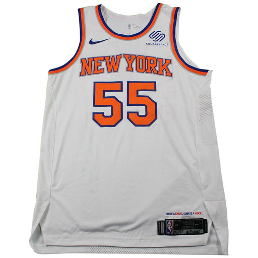 Jarrett Jack New York Knicks Game Used #55 White Jersey (12/27/17 @ Chicago Bulls)(NYKE00260)(48)