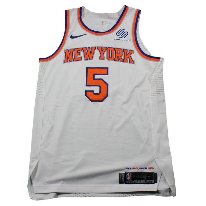 Courtney Lee New York Knicks Game Used #5 White Jersey (12/10/17 vs. Atlanta Hawks)(NYKE00267)(48)