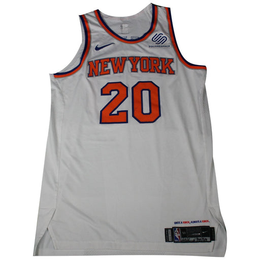 Doug McDermott New York Knicks Game Used #20 White  Jersey ( 1/15/2018 @ Brooklyn Nets)(NYKE00041)(50)