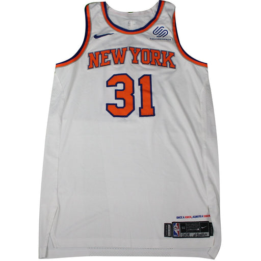 Ron Baker New York Knicks Game Used #31 White  Jersey (1/15/2018 @ Brooklyn Nets)(NYKE00017)(50)