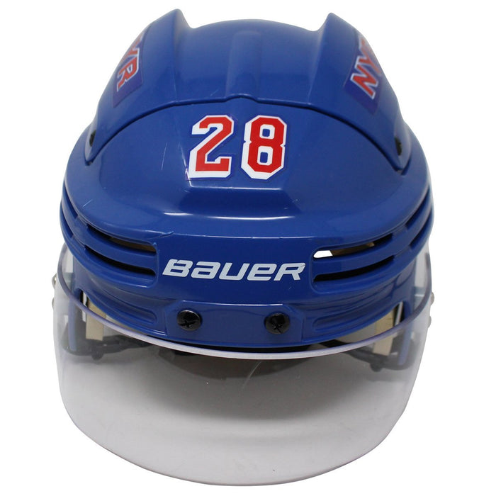 Paul Carey # 28  New York Ranger 2017/2018 Game Used Blue Helmet