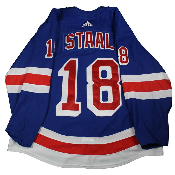 Marc Staal #18 New York Rangers 2017-2018 Game Used  Set 3  Blue Jersey (2/23/18-3/26/18) (Alternate Captains's Patch)