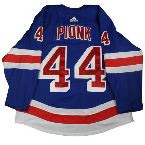 Neal Pionk # 44 New York Rangers 2017-2018 Game Used  Set 3  Blue Jersey (2/23/18-3/14/18)