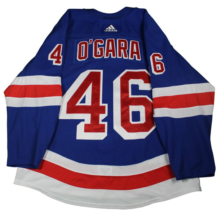 Rob O'Gara # 46 New York Rangers 2017-2018 Game Used  Set 3  Blue Jersey (2/23/18-3/26/18)