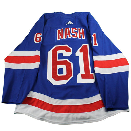 Rick Nash New York Rangers 2017-2018 Pre-Season Game Used #61 Blue Jersey (Size 56)