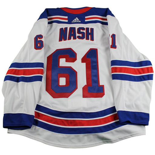 Rick Nash New York Rangers 2016-2017 Pre-Season Game Used #61 White Jersey