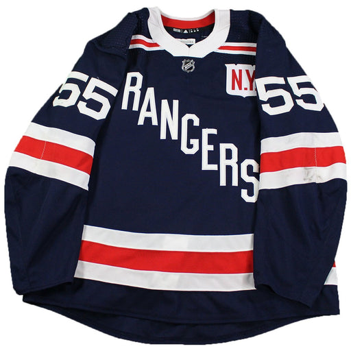 Nick Holden # 55 2018 New York Rangers Winter Classic Alternate style jersey worn at MSG on 2/1 and 2/7