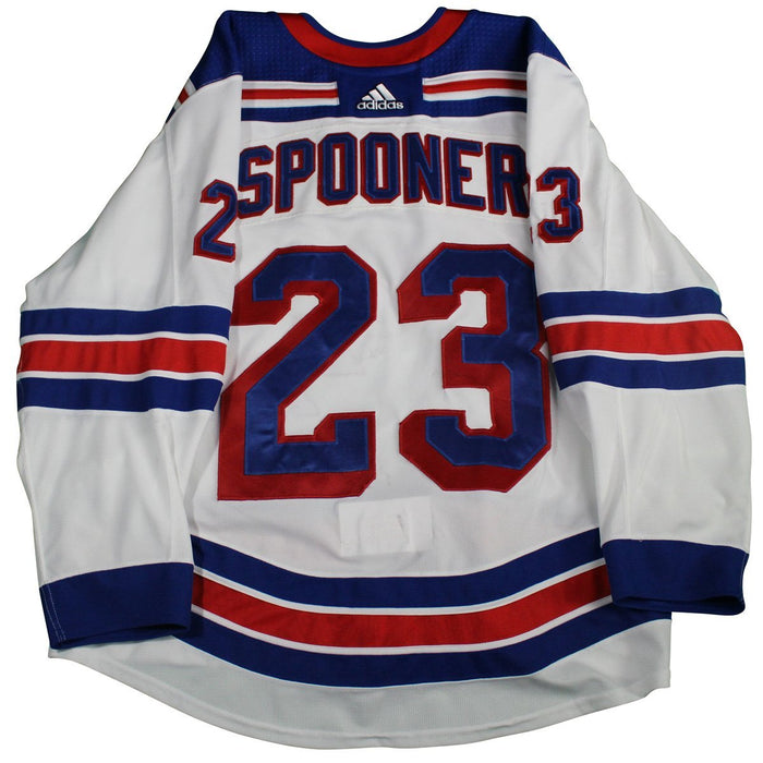 Ryan Spooner #23 New York Rangers 2017-2018 Game Used  Set 3  White Jersey (3/6/18-3/17/18)