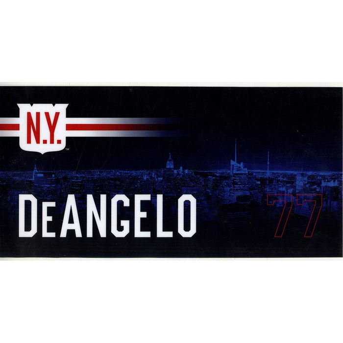 Anthony DeAngelo # 77  2018 Winter Classic Game Used Locker Room Name Plate