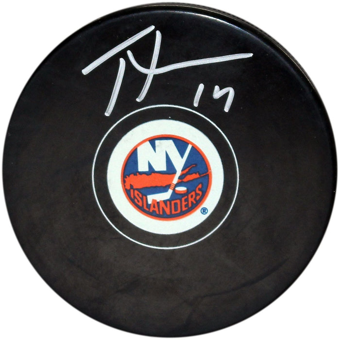 Thomas Hickey Signed Islanders Puck