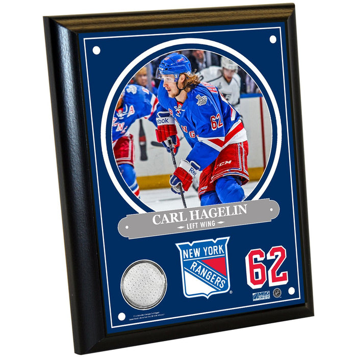 Carl Hagelin 8x10 Player Plaque w Game Used Uniform