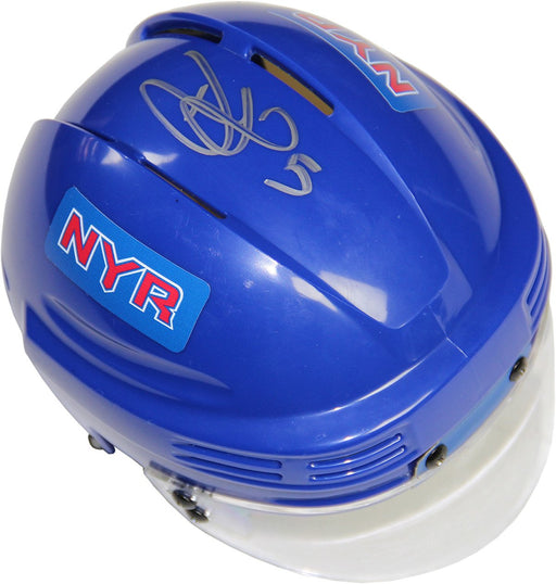 Dan Girardi Signed New York Rangers Blue Replica Mini Helmet