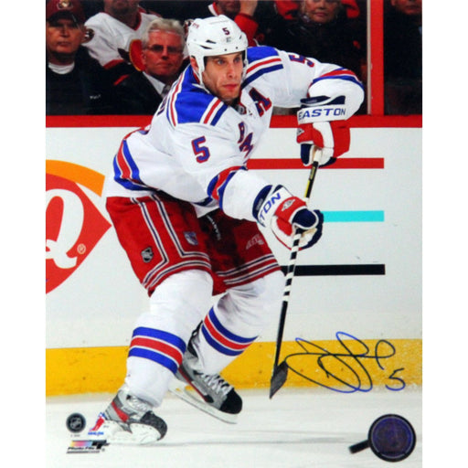 Dan Girardi Signed White Jersey Vertical 8x10 Photo