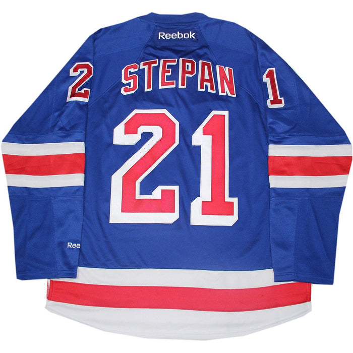 Derek Stepan New York Rangers Blue Premier Jersey (L)