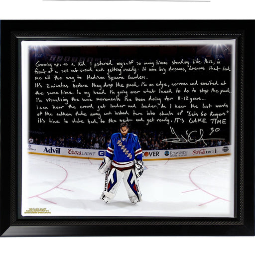 Henrik Lundqvist Facsimile Playing in the Garden Framed Stretched 22x26 Story Canvas