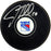 J.T. Miller Signed Ranger Logo Puck