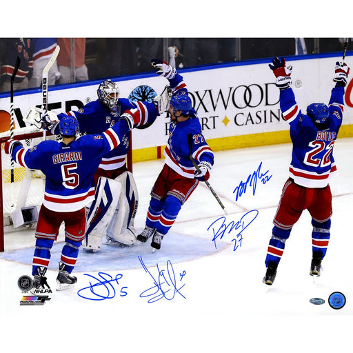 LundqvistGirardiBoyleMcDonagh Signed Celebration 16x20 Photo