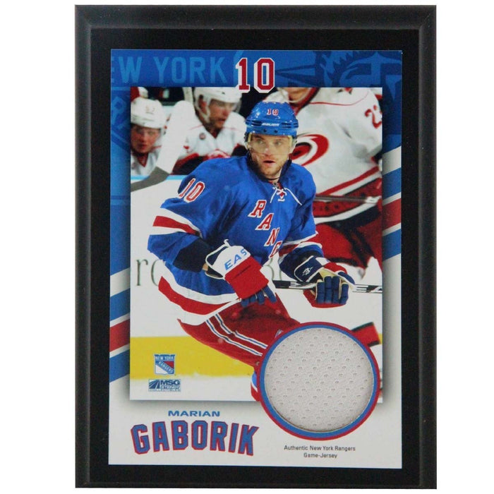 Marian Gaborik New York Rangers 4x6 Jersey Plaque