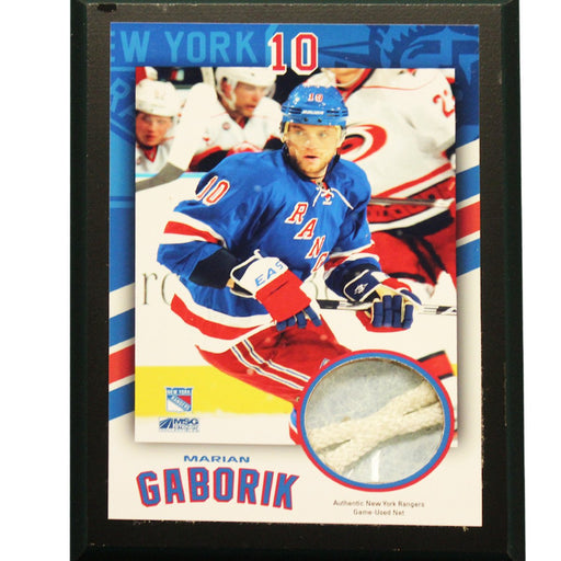 Marian Gaborik New York Rangers 4x6 Net Plaque