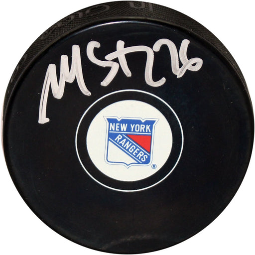 Martin St. Louis Signed Rangers Puck