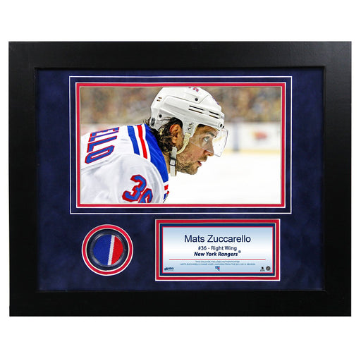 Mats Zuccarello 11x14 Mini Jersey Collage w Game Used Jersey