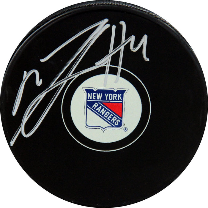 Michael Del Zotto Signed New York Rangers Puck