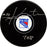 Mike Gartner Signed New York Rangers Puck w 708 Insc (AJ Sports World COA)