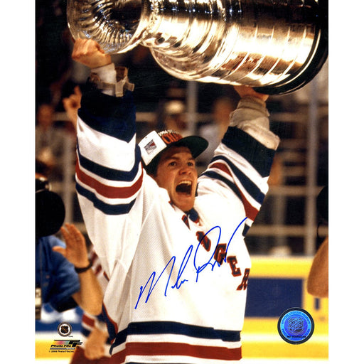 Mike Richter 1994 Cup Over Head 8X10 Photo