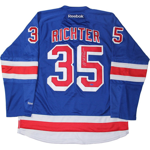 Mike Richter Signed New York Rangers Blue Premier Jersey