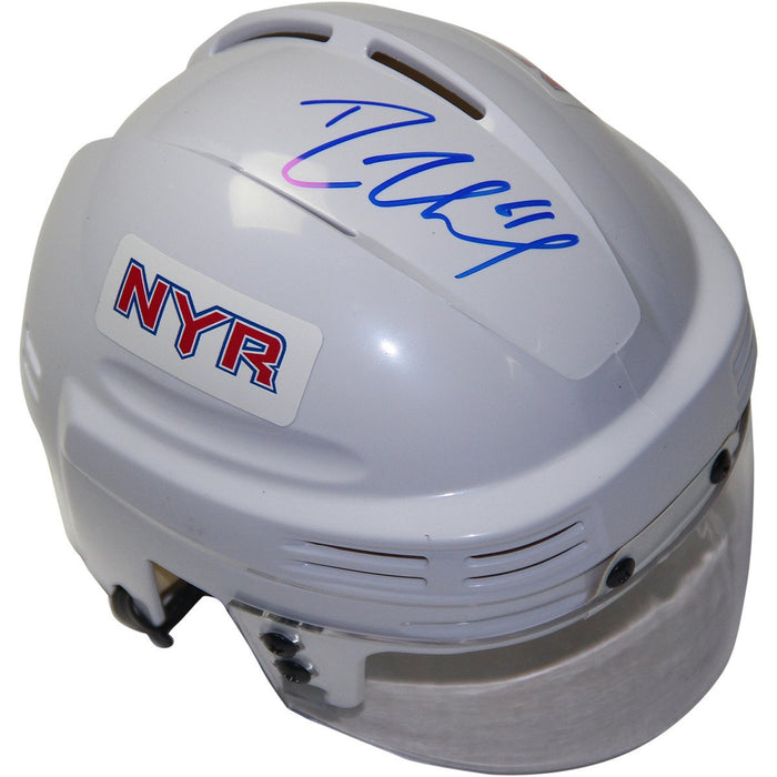 Rick Nash Signed New York Rangers Logo White Mini Helmet