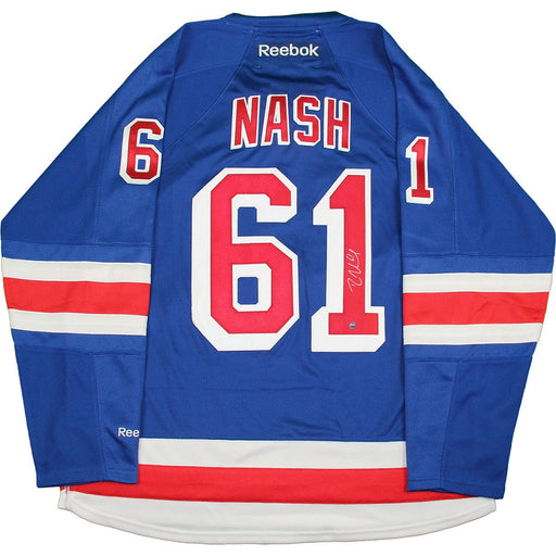 Rick Nash Signed New York Rangers Reebok Blue Premier Jersey