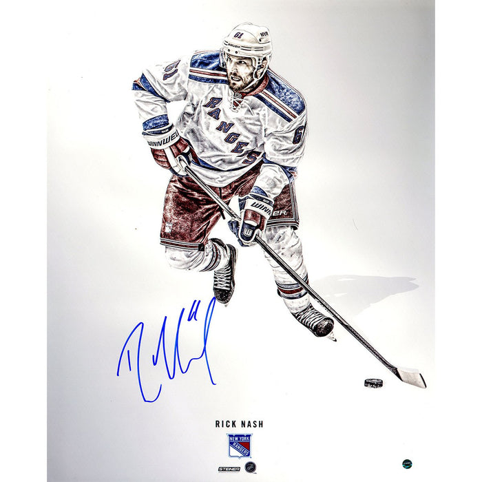 Rick Nash Signed Steiner Platinum Collection 16x20 Photo