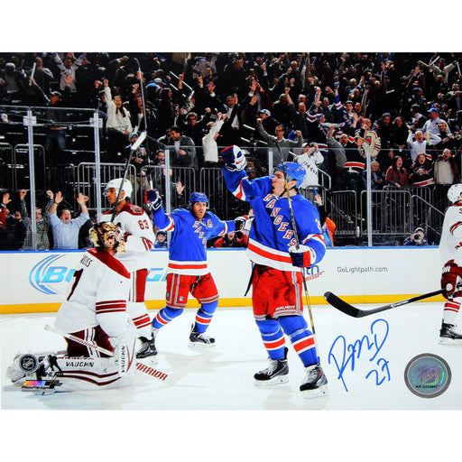 Ryan McDonagh Signed Celebrating Game Winning Goal 8x10 Photo