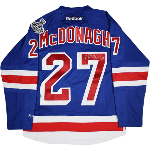 Ryan McDonagh Signed New York Rangers Blue Premier 2014 Stanley Cup Jersey