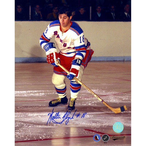 Walt Tkaczuk New York Rangers Signed Skating 8x10 Photo (AJ Sports Auth)