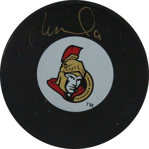 Milan Michalek Signed Ottawa Senators Puck (Frozen Pond Auth)