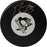 Marc-Andre Fleury Signed Pittsburgh Penguins Puck Signed in Gold (Frozen Pond)