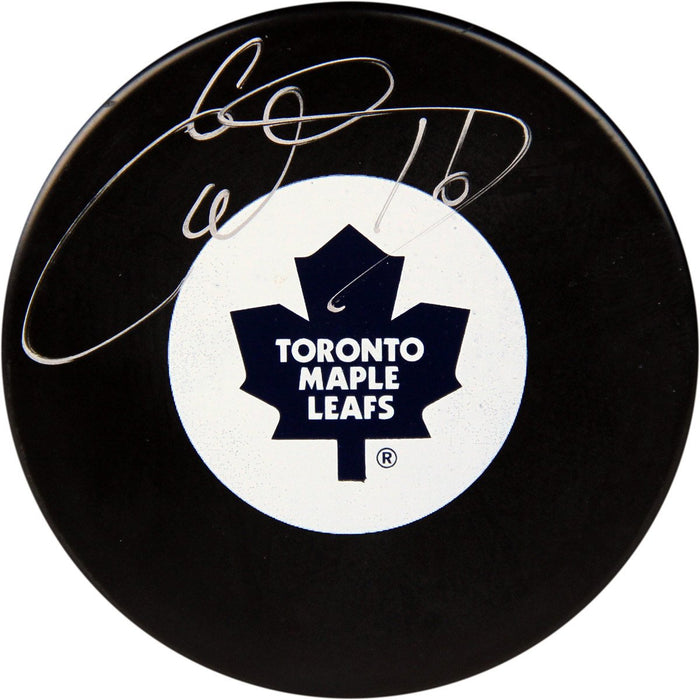 Ed Olczyk Signed Toronto Maple Leafs Puck (Frozen Pond Auth)