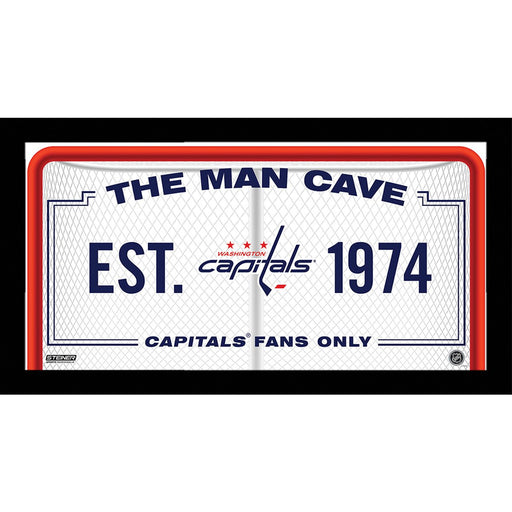 Washington Capitals Man Cave Sign 6x12 Framed Photo