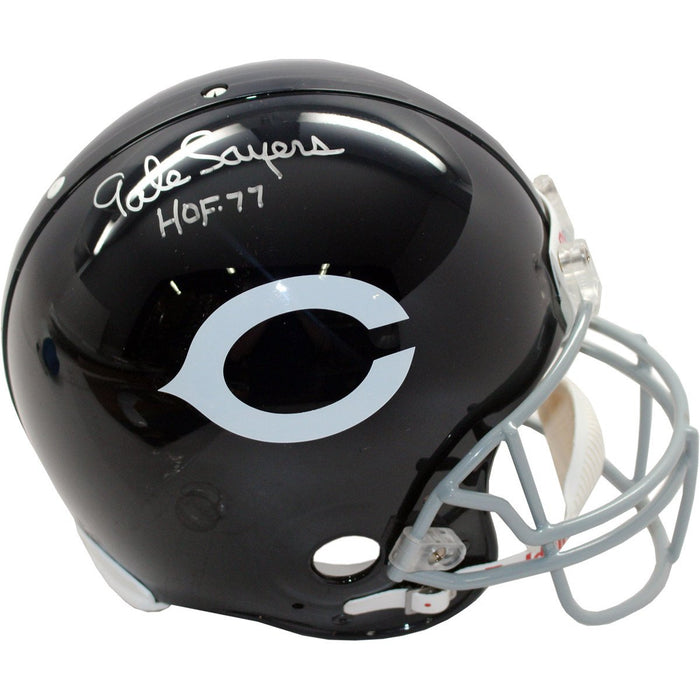 Gale Sayers Throwback Bears Helmet w HOF 77 Insc.