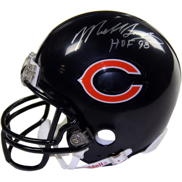 Mike Singletary Signed Chicago Bears Replica Mini Helmet w HOF 98 Insc