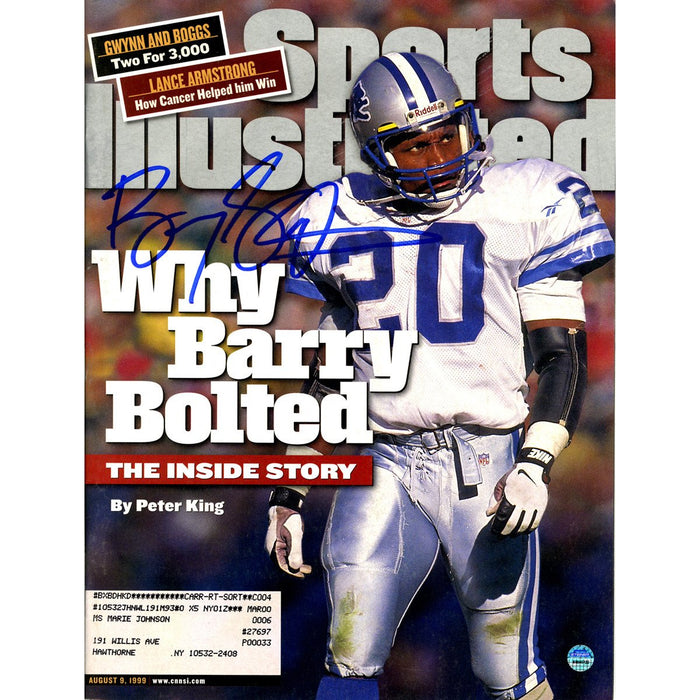 Barry Sanders Signed Sports Illustrated 8999