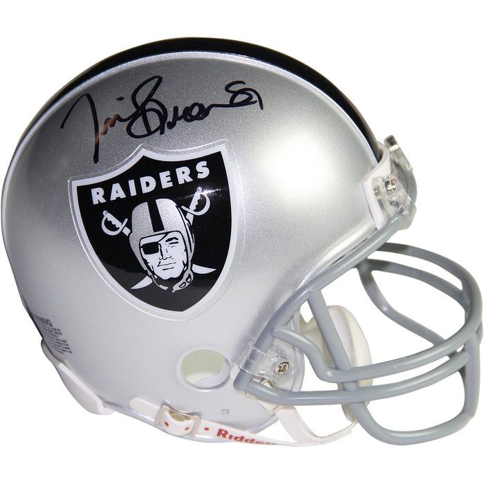 Tim Brown Signed Oakland Raiders Mini Helmet