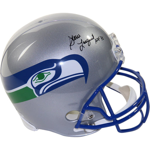 Steve Largent Signed Seattle Seahawks Throwback Full Size Replica Helmet w HOF 95Insc(PSADNA)