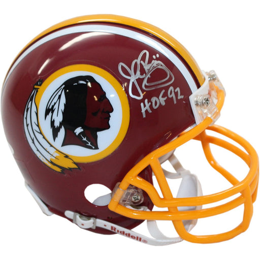 John Riggins Redskins Replica Mini Helmet w HOF 92 Insc.