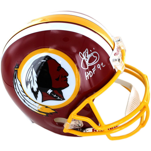 John Riggins Signed Washington Redskins Authentic Helmet w HOF 92 insc