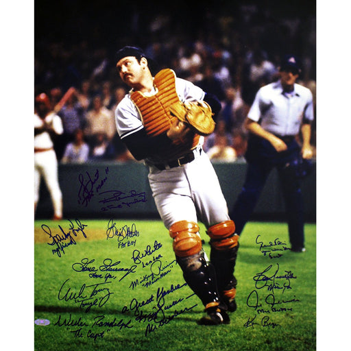 1978 Yankees Multi Signed Thurman Mon Color 16x20 Photo Signed by Ken Reagan (13 Sigs) (MLB Auth) (Torrez Lyle Gossage Dent Jack